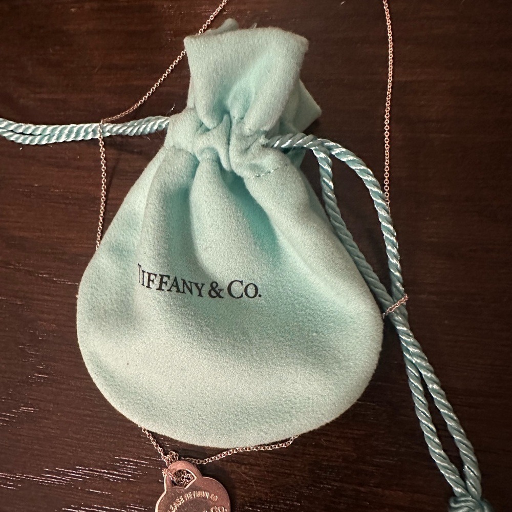Tiffany & Co. Rose Gold Necklace with Heart Pendant